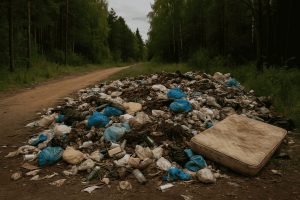 Экологический вред от несанкционированных свалок в окрестностях Петербурга