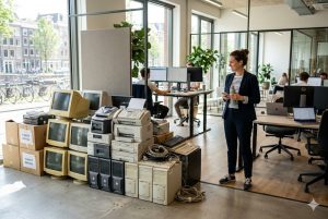 Списание и утилизация оргтехники в офисе: юридические тонкости передачи компьютеров на аффинаж